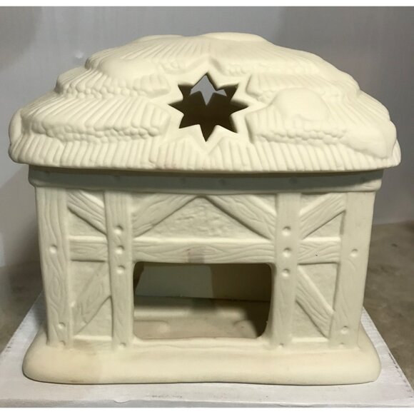 Partylite Tealight Holder Nativity Scene O Holy Night Porcelain Candle Holder W - Picture 4 of 13